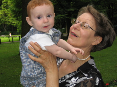 Karl with his great-aunt Ulrike