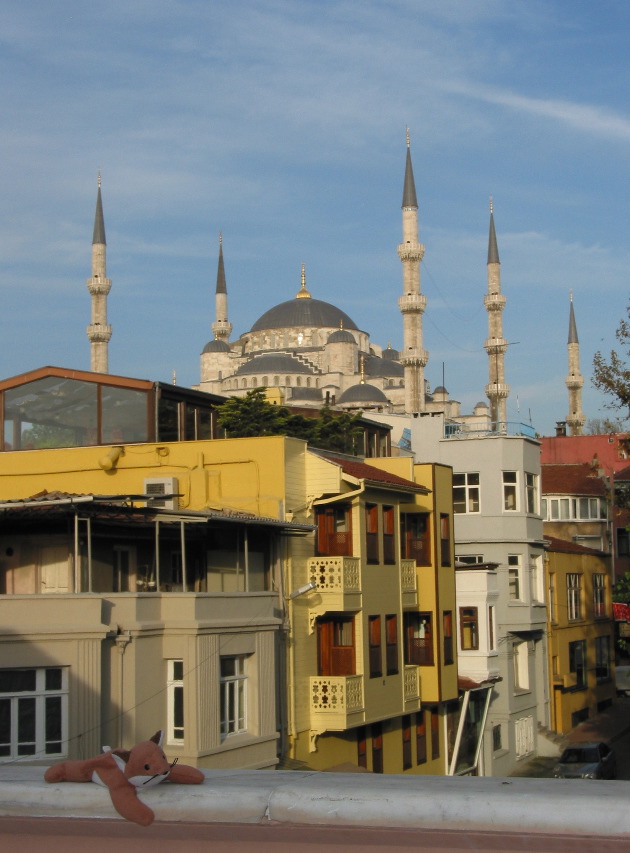 View of the Blue Mosque from our Istanbul Hotel