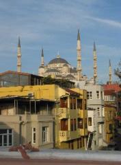 View of the Blue Mosque from our Istanbul Hotel
